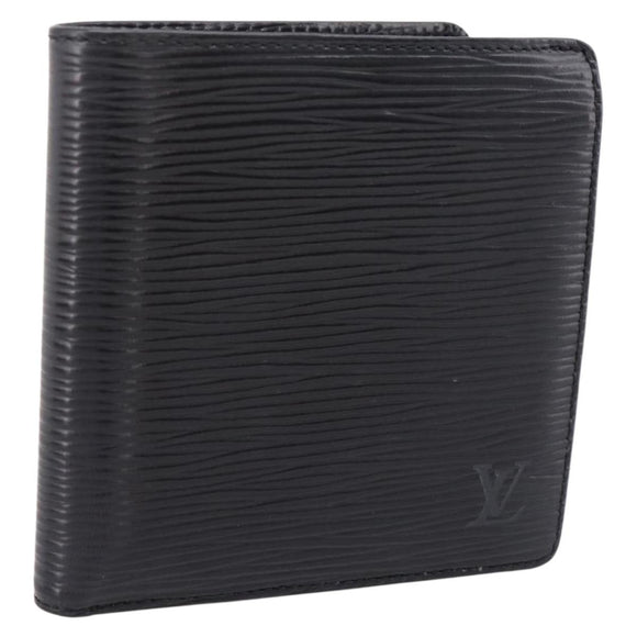 LOUIS VUITTON Epi Portefeuille Marco Bifold Wallet Black M63652 LV Auth 206143V