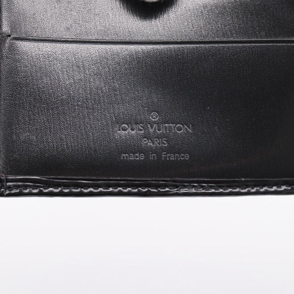 LOUIS VUITTON Epi Portefeuille Marco Bifold Wallet Black M63652 LV Auth 206143V