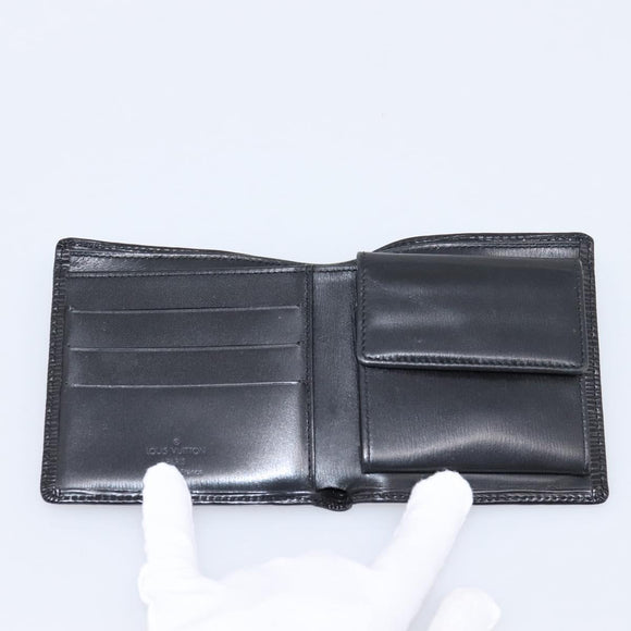 LOUIS VUITTON Epi Portefeuille Marco Bifold Wallet Black M63652 LV Auth 206143V