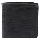 LOUIS VUITTON Epi Portefeuille Marco Bifold Wallet Black M63652 LV Auth 206143V-13