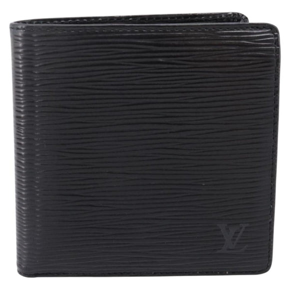 LOUIS VUITTON Epi Portefeuille Marco Bifold Wallet Black M63652 LV Auth 206143V