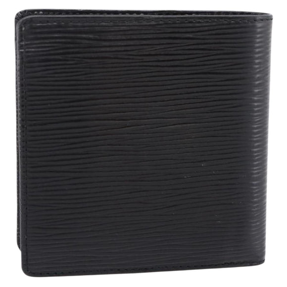 LOUIS VUITTON Epi Portefeuille Marco Bifold Wallet Black M63652 LV Auth 206143V