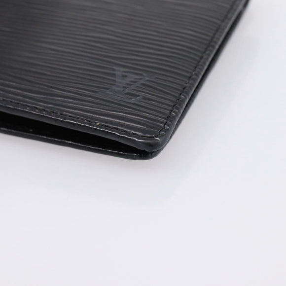 LOUIS VUITTON Epi Portefeuille Marco Bifold Wallet Black M63652 LV Auth 206143V