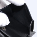 BOTTEGA VENETA INTRECCIATO Compact Wallet Leather Black Auth 206144A-9