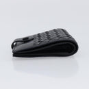 BOTTEGA VENETA INTRECCIATO Compact Wallet Leather Black Auth 206144A-5