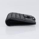 BOTTEGA VENETA INTRECCIATO Compact Wallet Leather Black Auth 206144A-6