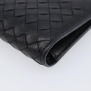 BOTTEGA VENETA INTRECCIATO Compact Wallet Leather Black Auth 206144A-14