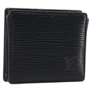 LOUIS VUITTON Epi Porte Monnaie Boite Coin Purse Black M63692 LV Auth 206145A-1