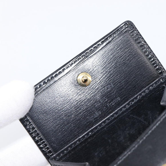 LOUIS VUITTON Epi Porte Monnaie Boite Coin Purse Black M63692 LV Auth 206145A
