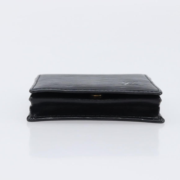 LOUIS VUITTON Epi Porte Monnaie Boite Coin Purse Black M63692 LV Auth 206145A