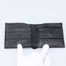 GUCCI GG Canvas Guccissima Compact Wallet Leather Black 233102 Auth 206146A-14