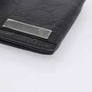 GUCCI GG Canvas Guccissima Compact Wallet Leather Black 233102 Auth 206146A-8