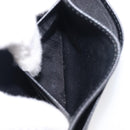 PRADA Shoulder Wallet Safiano leather Black Silver Auth 206147V-29
