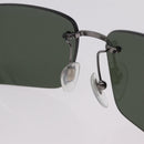 BVLGARI Sunglasses metal Silver Auth 206148V-14
