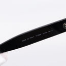CHANEL COCO Mark Sunglasses Plastic Black CC Auth 206149M-11