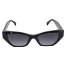 CHANEL COCO Mark Sunglasses Plastic Black CC Auth 206149M-13