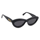 LOEWE Sunglasses Plastic Black Gold Auth 206150V-1