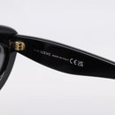 LOEWE Sunglasses Plastic Black Gold Auth 206150V-14