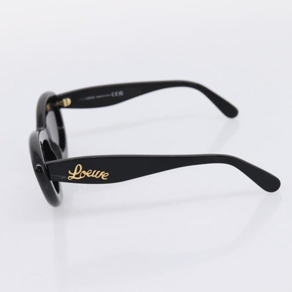 LOEWE Sunglasses Plastic Black Gold Auth 206150V