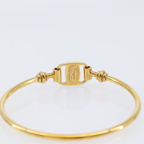 Salvatore Ferragamo Vala Bracelet Metal Gold Tone Auth 206151V