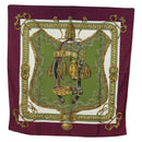 HERMES Carre 90 Scarf Silk Purple Auth 206173-1