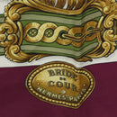 HERMES Carre 90 Scarf Silk Purple Auth 206173-19