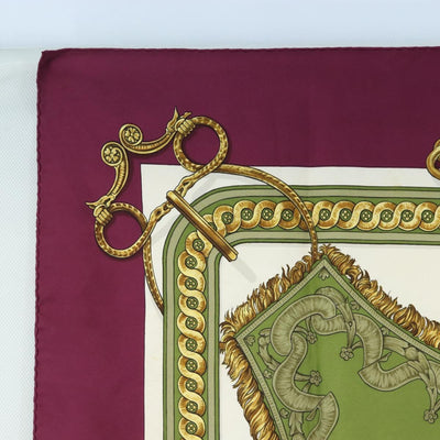 HERMES Carre 90 Scarf Silk Purple Auth 206173 - 0