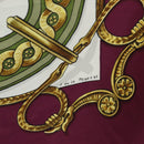 HERMES Carre 90 Scarf Silk Purple Auth 206173-20