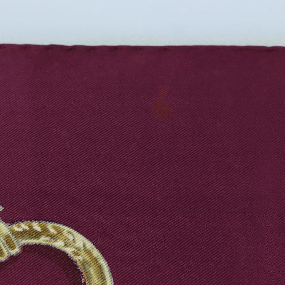 HERMES Carre 90 Scarf Silk Purple Auth 206173