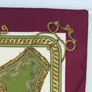HERMES Carre 90 Scarf Silk Purple Auth 206173-4