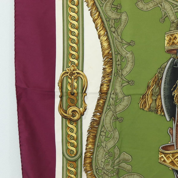 HERMES Carre 90 Scarf Silk Purple Auth 206173