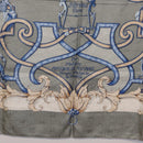 HERMES Carre 90 Scarf Silk Gray Auth 206183-9