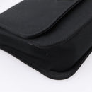 GUCCI Shoulder Bag Satin Black Silver Auth 206225A-11