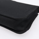 GUCCI Shoulder Bag Satin Black Silver Auth 206225A-12