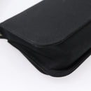 GUCCI Shoulder Bag Satin Black Silver Auth 206225A-13