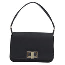 GUCCI Shoulder Bag Satin Black Silver Auth 206225A-2