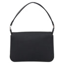 GUCCI Shoulder Bag Satin Black Silver Auth 206225A-3