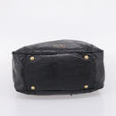 Miu Miu Hand Bag Leather Black Gold Auth 206226-5