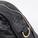 Miu Miu Hand Bag Leather Black Gold Auth 206226-10