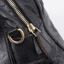 Miu Miu Hand Bag Leather Black Gold Auth 206226-30