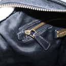 Miu Miu Hand Bag Leather Black Gold Auth 206226-37