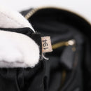 Miu Miu Hand Bag Leather Black Gold Auth 206226-40