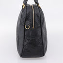 Miu Miu Hand Bag Leather Black Gold Auth 206226-4