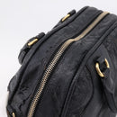 Miu Miu Hand Bag Leather Black Gold Auth 206226-16