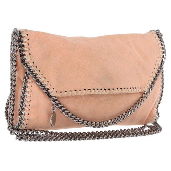 Stella McCartney Falabella Chain Bag Polyester Orange Silver 364519 Auth 206228