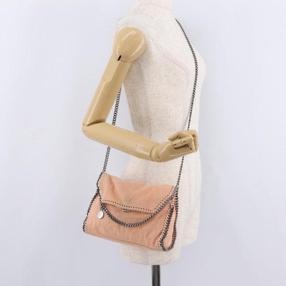 Stella McCartney Falabella Chain Bag Polyester Orange Silver 364519 Auth 206228