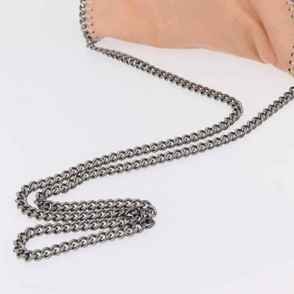 Stella McCartney Falabella Chain Bag Polyester Orange Silver 364519 Auth 206228