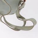 GUCCI Bamboo Backpack Leather Light Blue Gold 003 2058 0016 Auth 206231-10