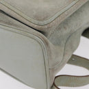 GUCCI Bamboo Backpack Leather Light Blue Gold 003 2058 0016 Auth 206231-16