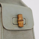 GUCCI Bamboo Backpack Leather Light Blue Gold 003 2058 0016 Auth 206231-20